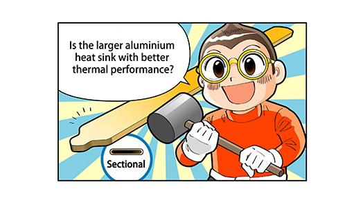 Is the flatted heat pipe with better thermal performance